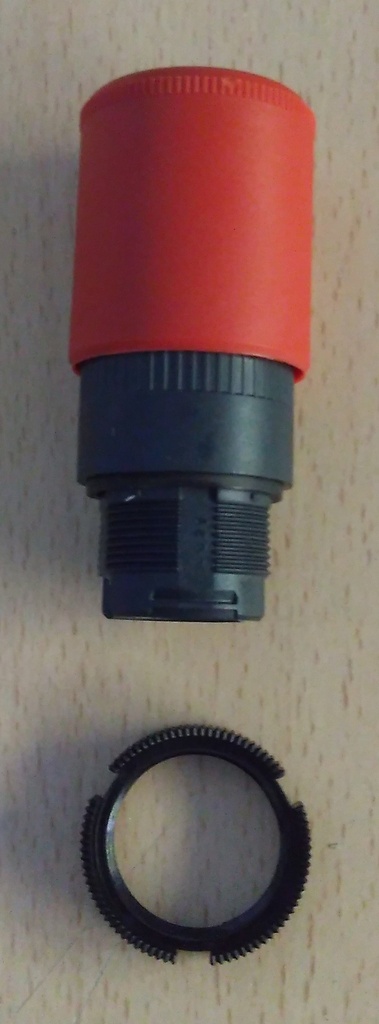 PULSADOR PARADA EMERGENCIA BOTONERA